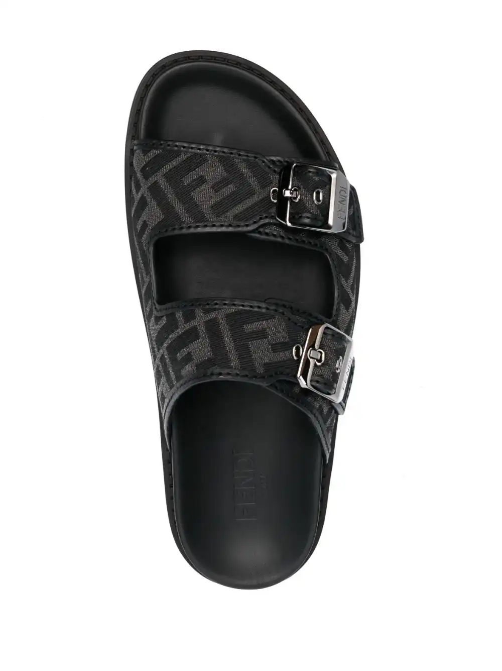 Affordable FENDI FF logo-motif buckle sandals