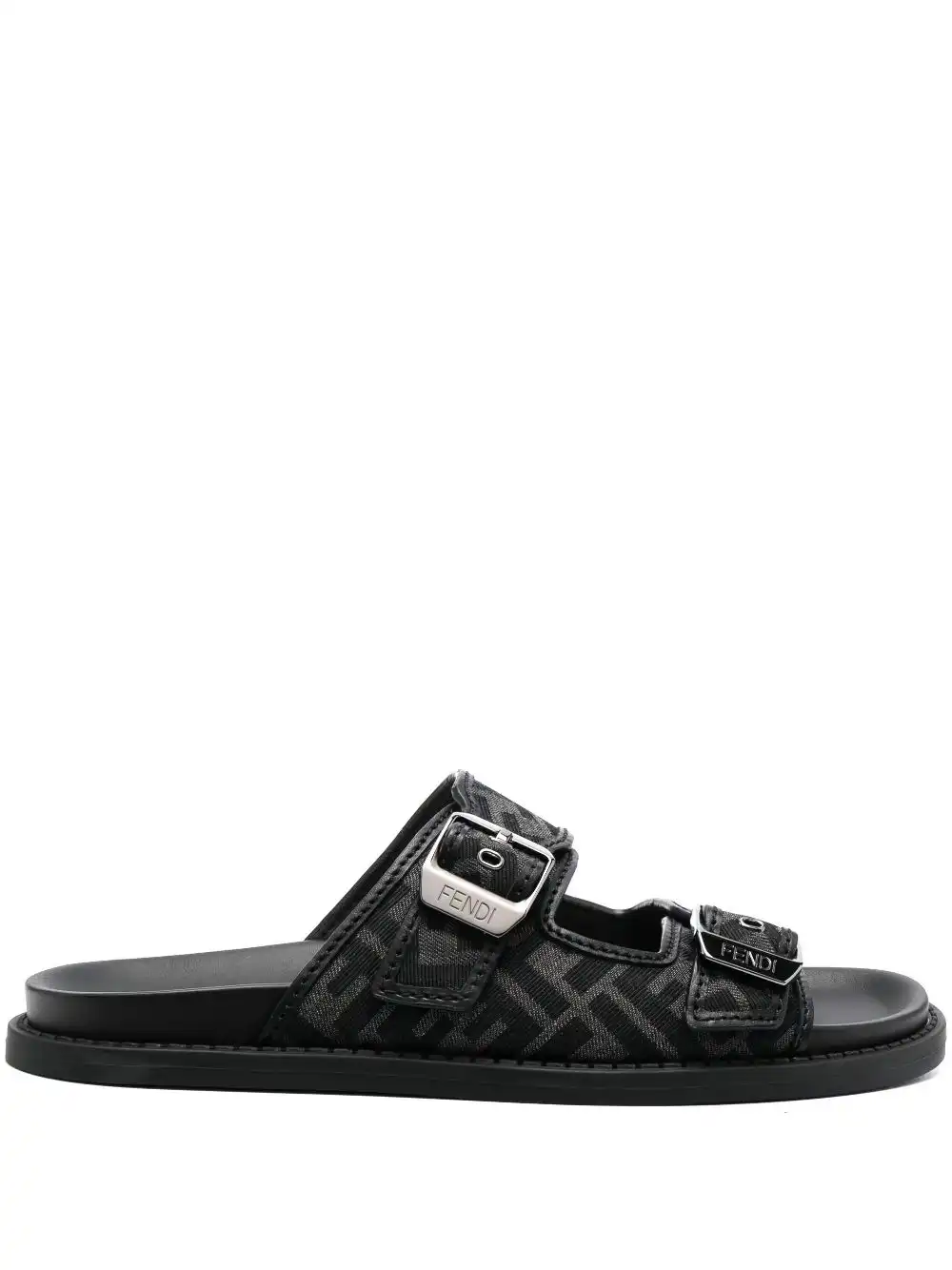 Affordable FENDI FF logo-motif buckle sandals