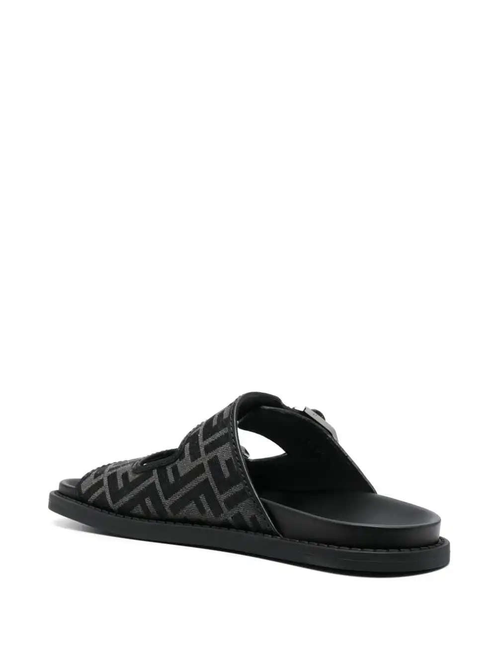 Affordable FENDI FF logo-motif buckle sandals