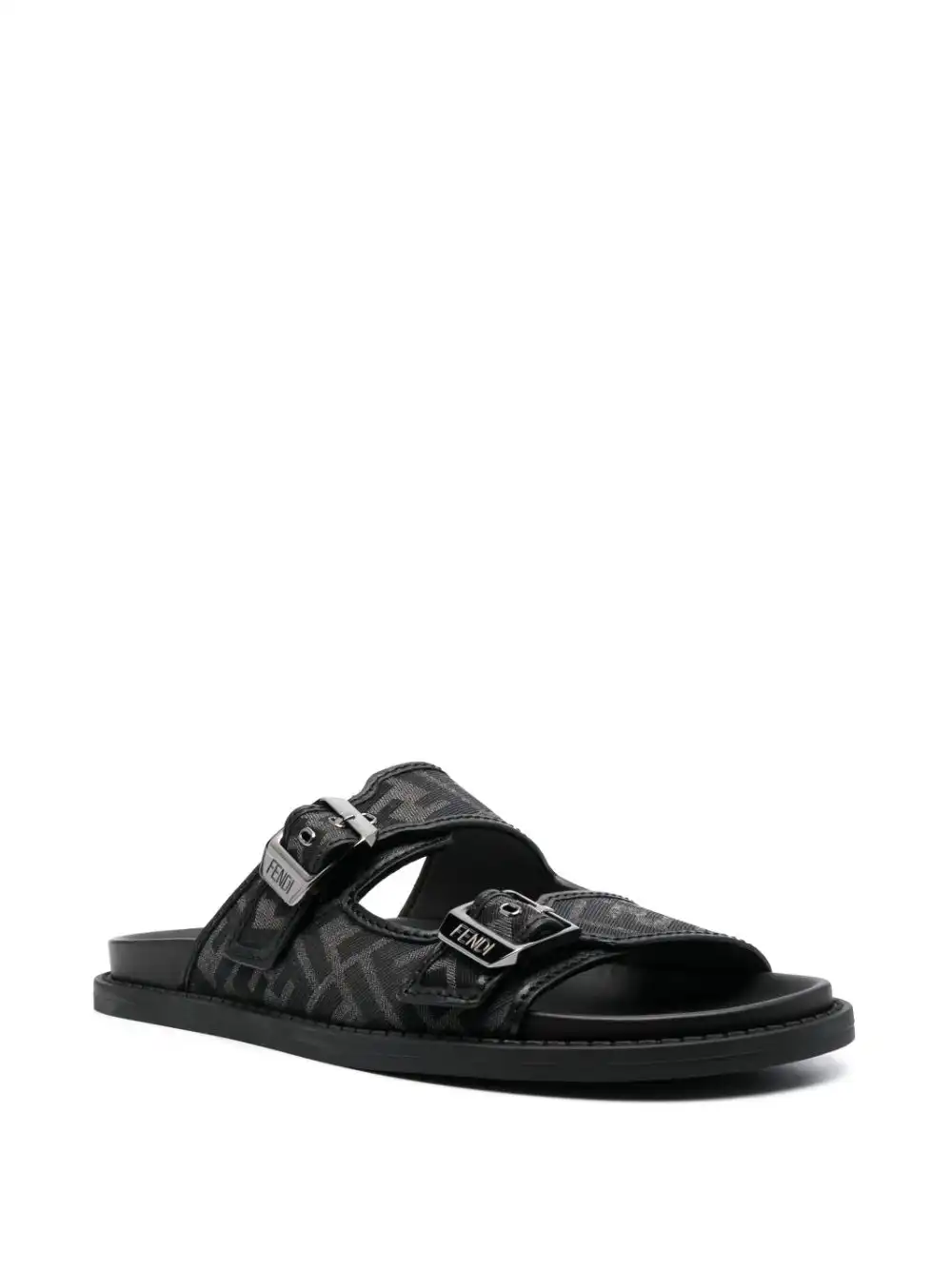 Affordable FENDI FF logo-motif buckle sandals