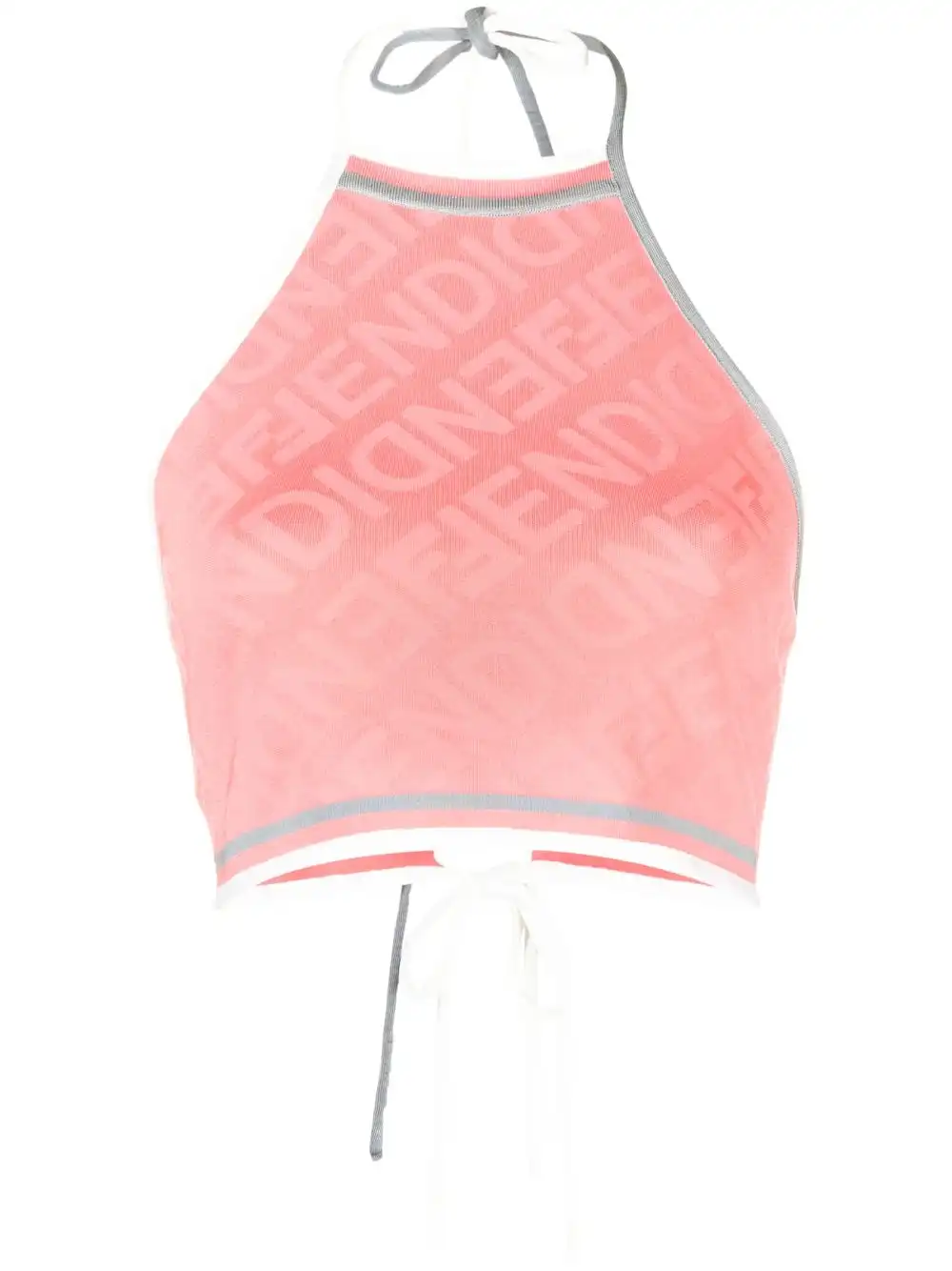 Affordable FENDI sleeveless cropped top