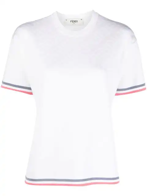 FENDI motif-print round-neck T-shirt