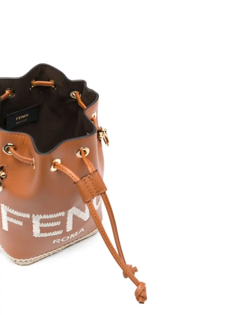 Affordable FENDI small Mon Tresor leather bucket bag