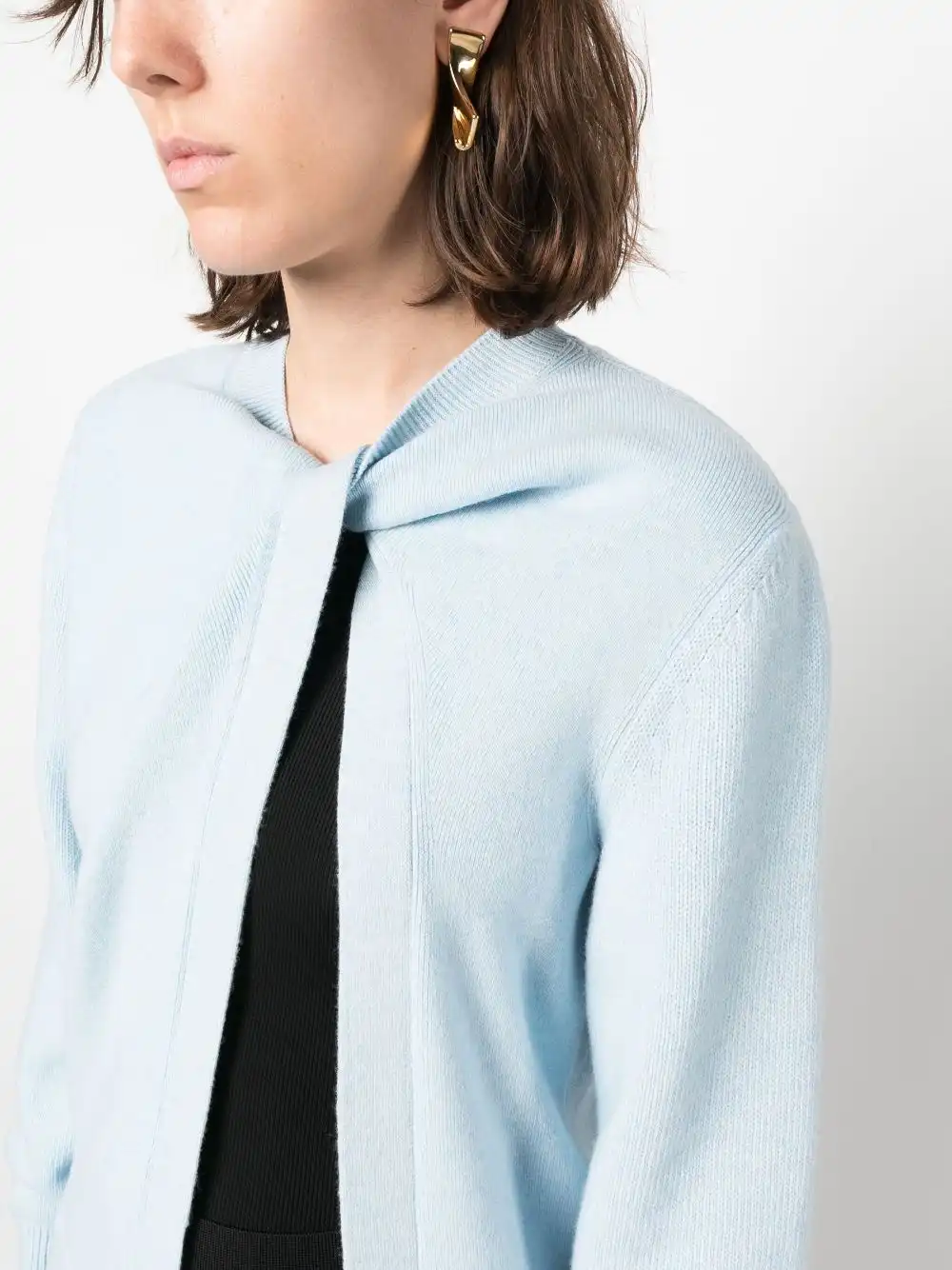 Cheap FENDI twist-detail open-front cardigan