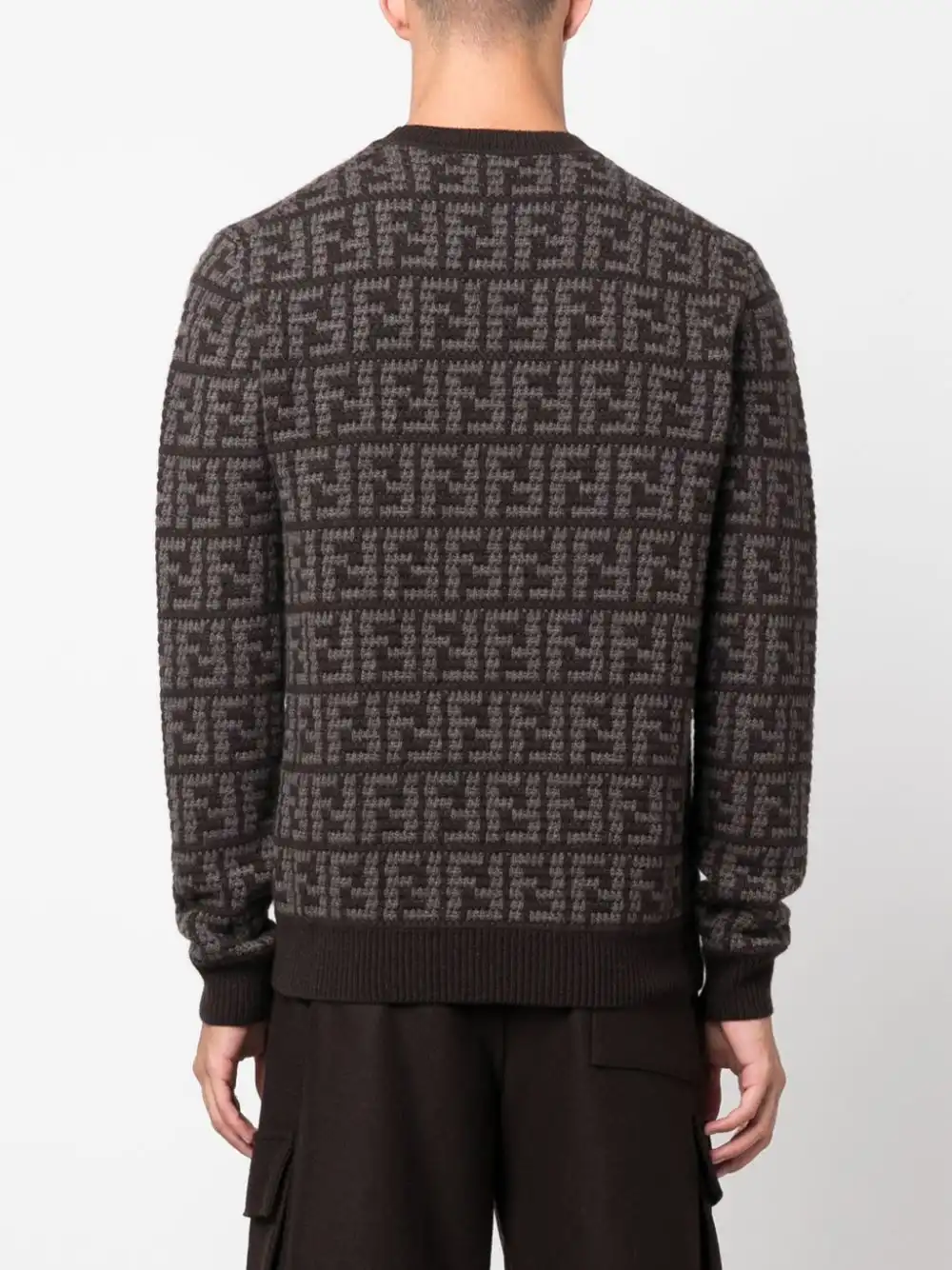 Cheap FENDI FF-motif cashmere jumper