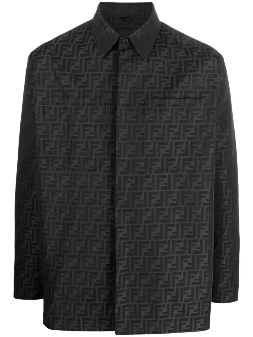 Affordable FENDI FF-monogram shirt jacket