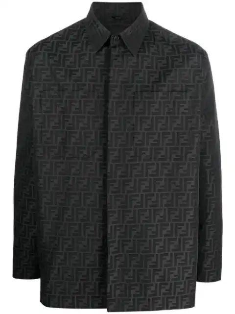 FENDI FF-monogram shirt jacket