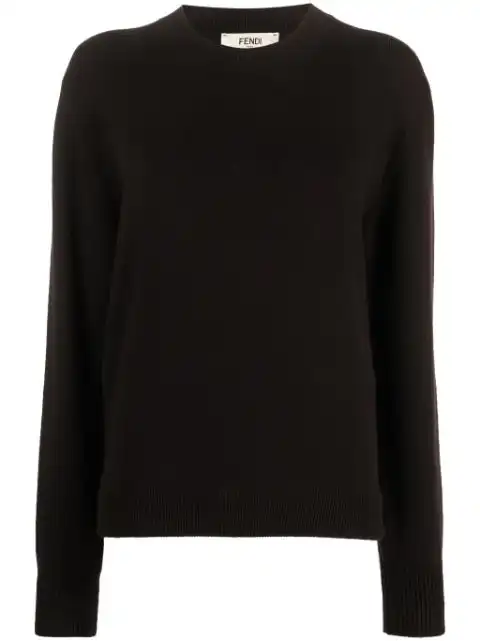 FENDI crew-neck long-sleeve jumper