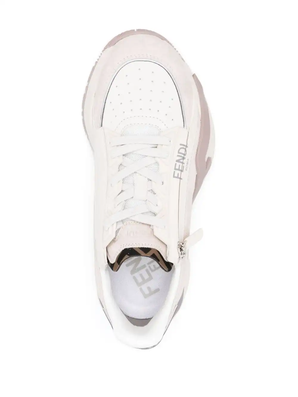 Affordable FENDI Flow panelled low-top sneakers