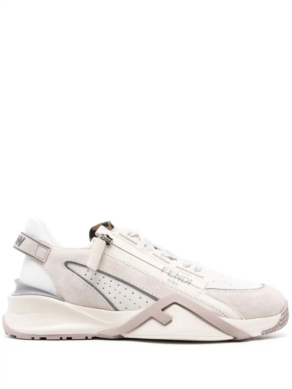 Affordable FENDI Flow panelled low-top sneakers