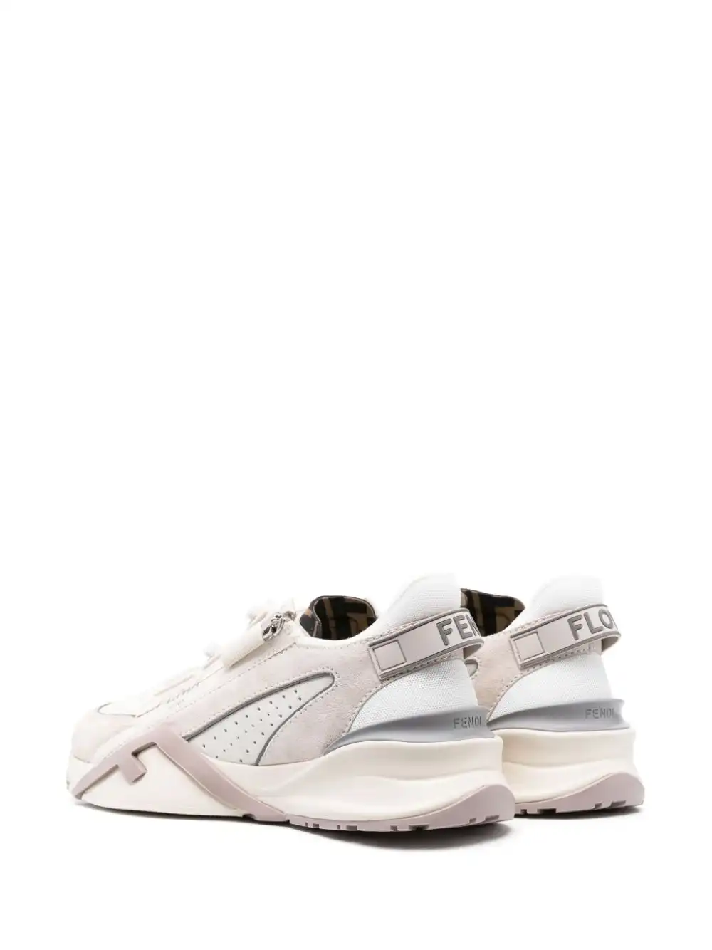 Affordable FENDI Flow panelled low-top sneakers