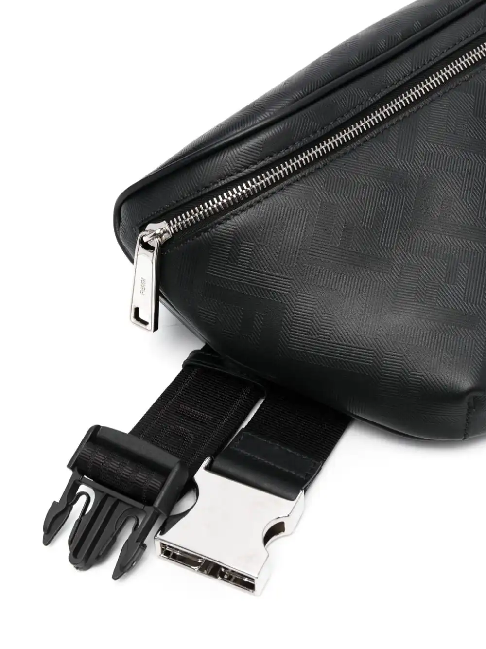 Affordable FENDI Shadow Diagonal leather belt bag