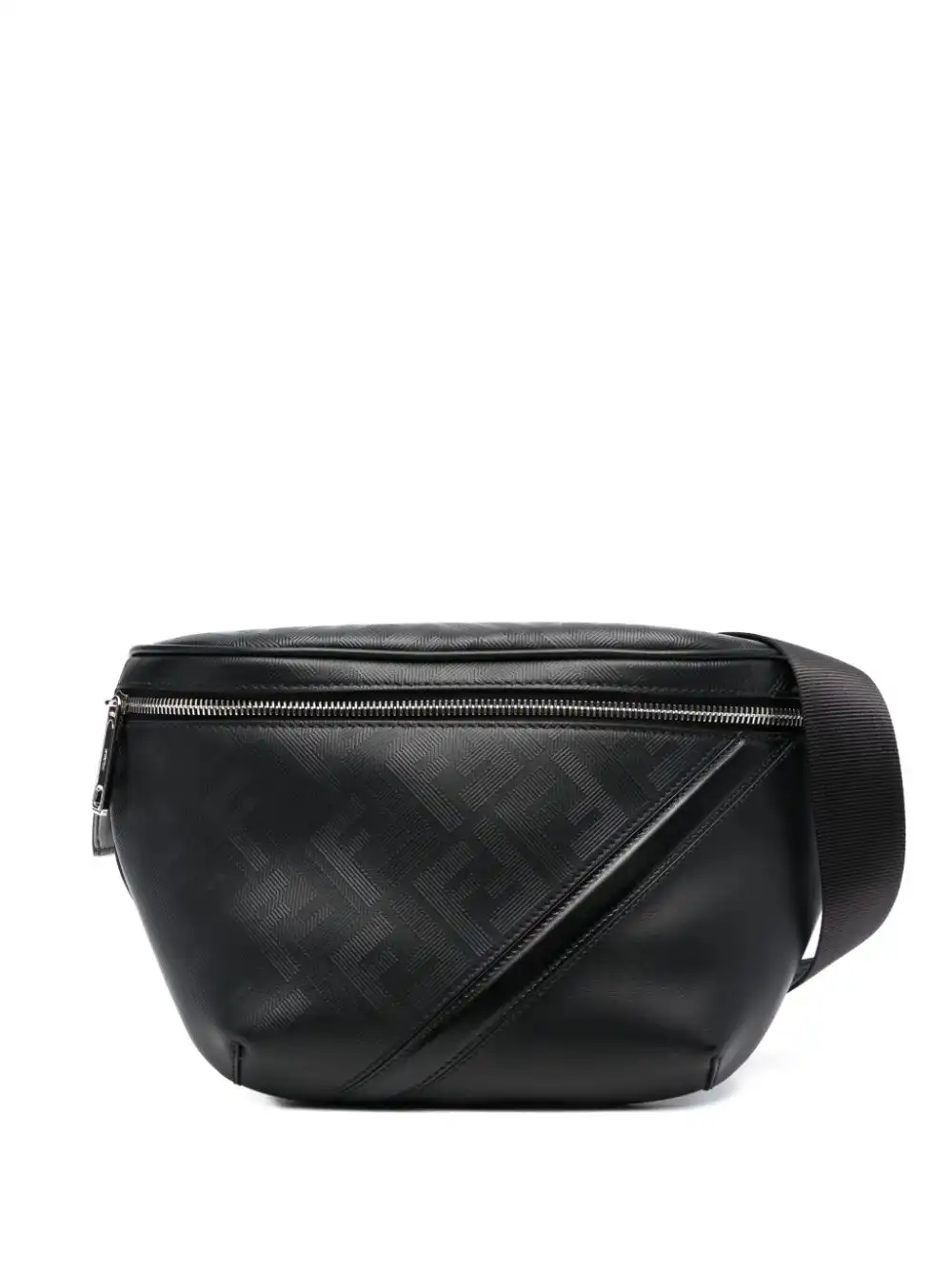 Affordable FENDI Shadow Diagonal leather belt bag