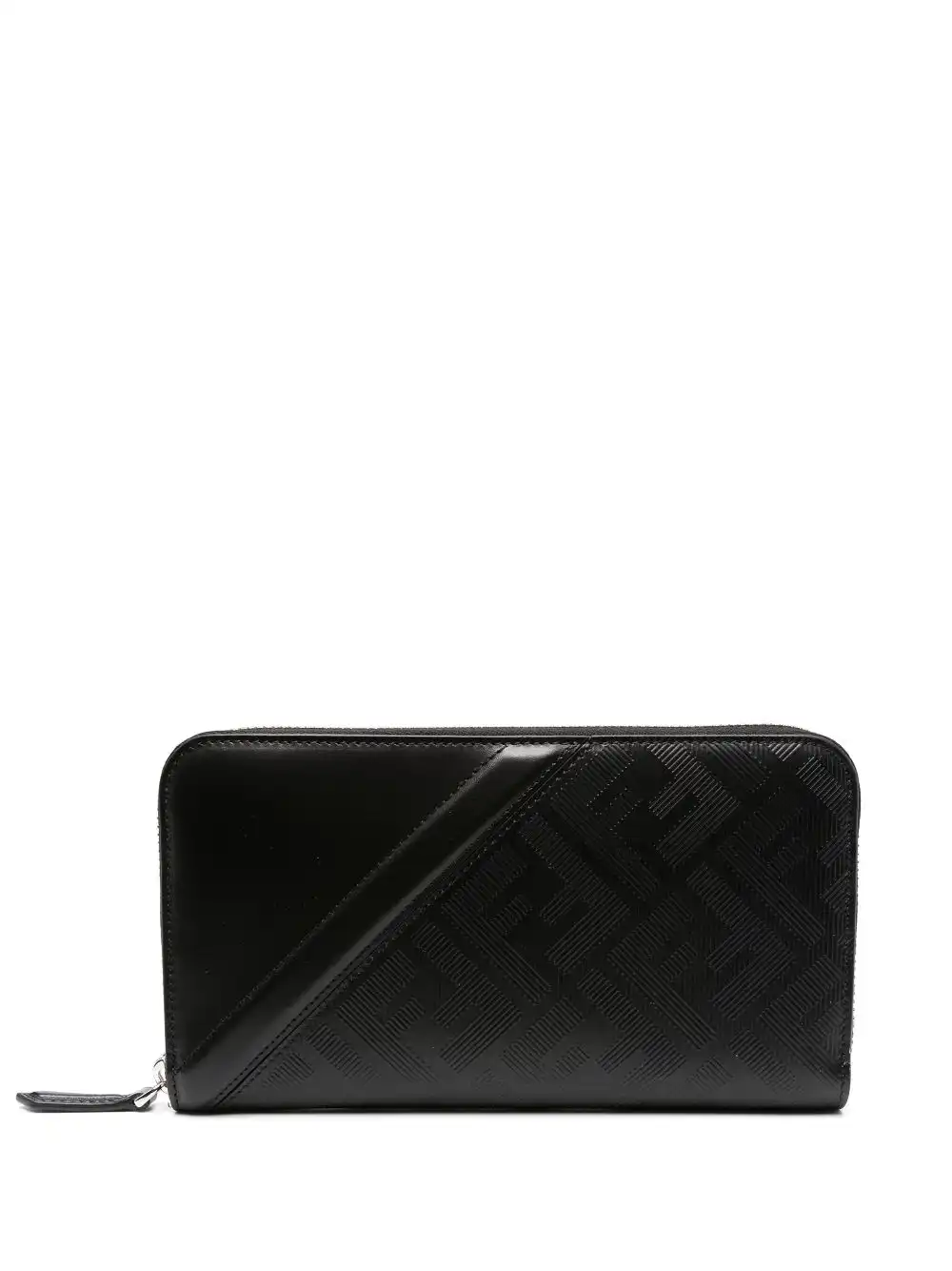 Affordable FENDI FF-motif leather wallet