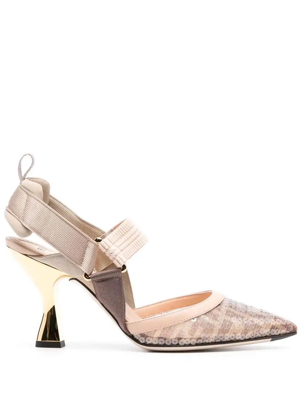 Cheap FENDI Colibri 90mm sequin-embellished pumps