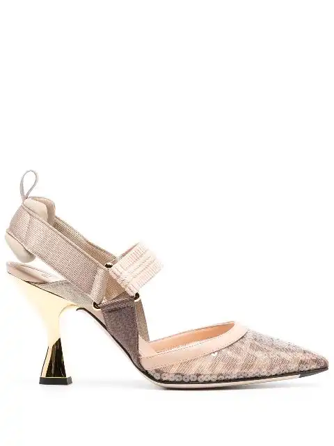 FENDI Colibri 90mm sequin-embellished pumps