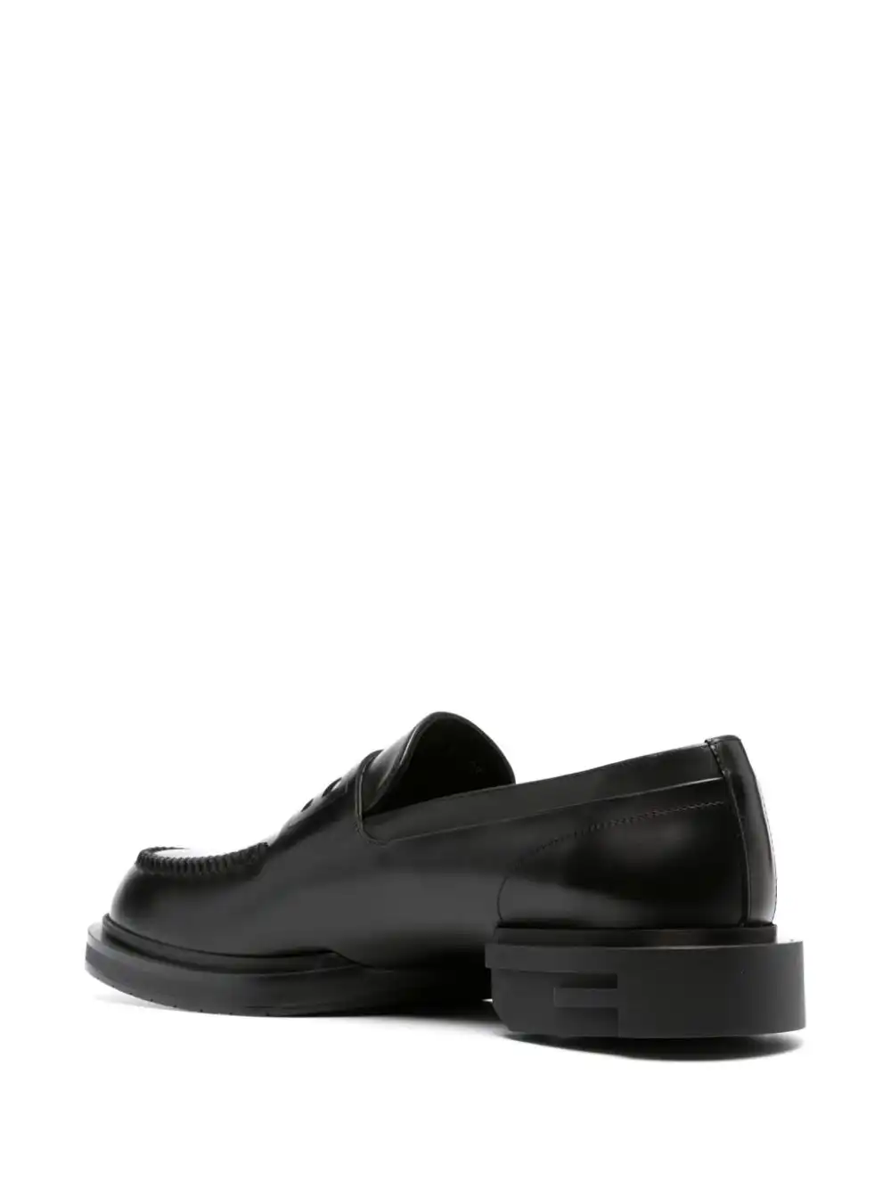 Affordable FENDI Frame leather loafers