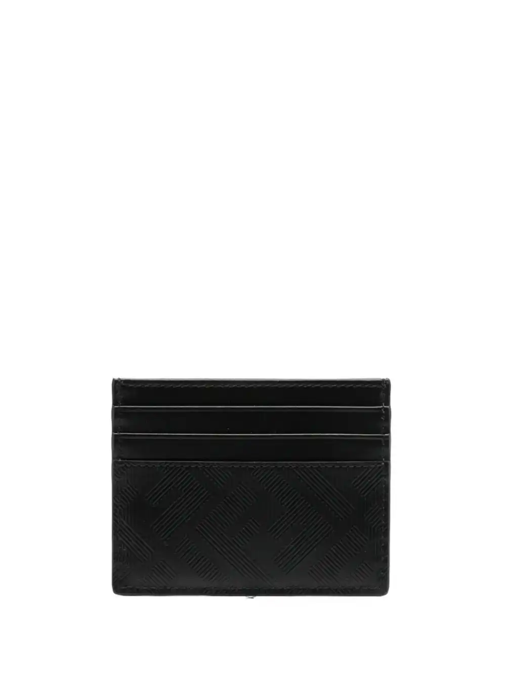 Cheap FENDI logo-embossed leather cardholder