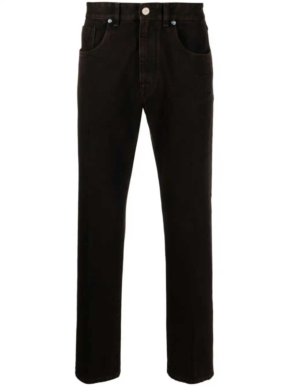 Affordable FENDI mid-rise straight-cut jeans