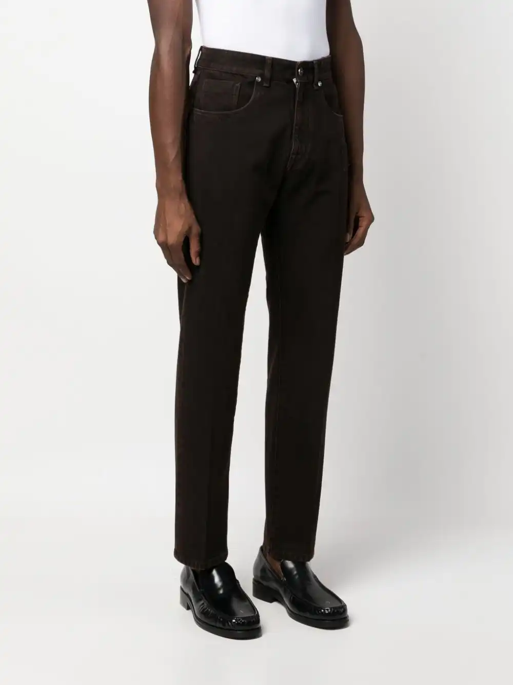 Affordable FENDI mid-rise straight-cut jeans