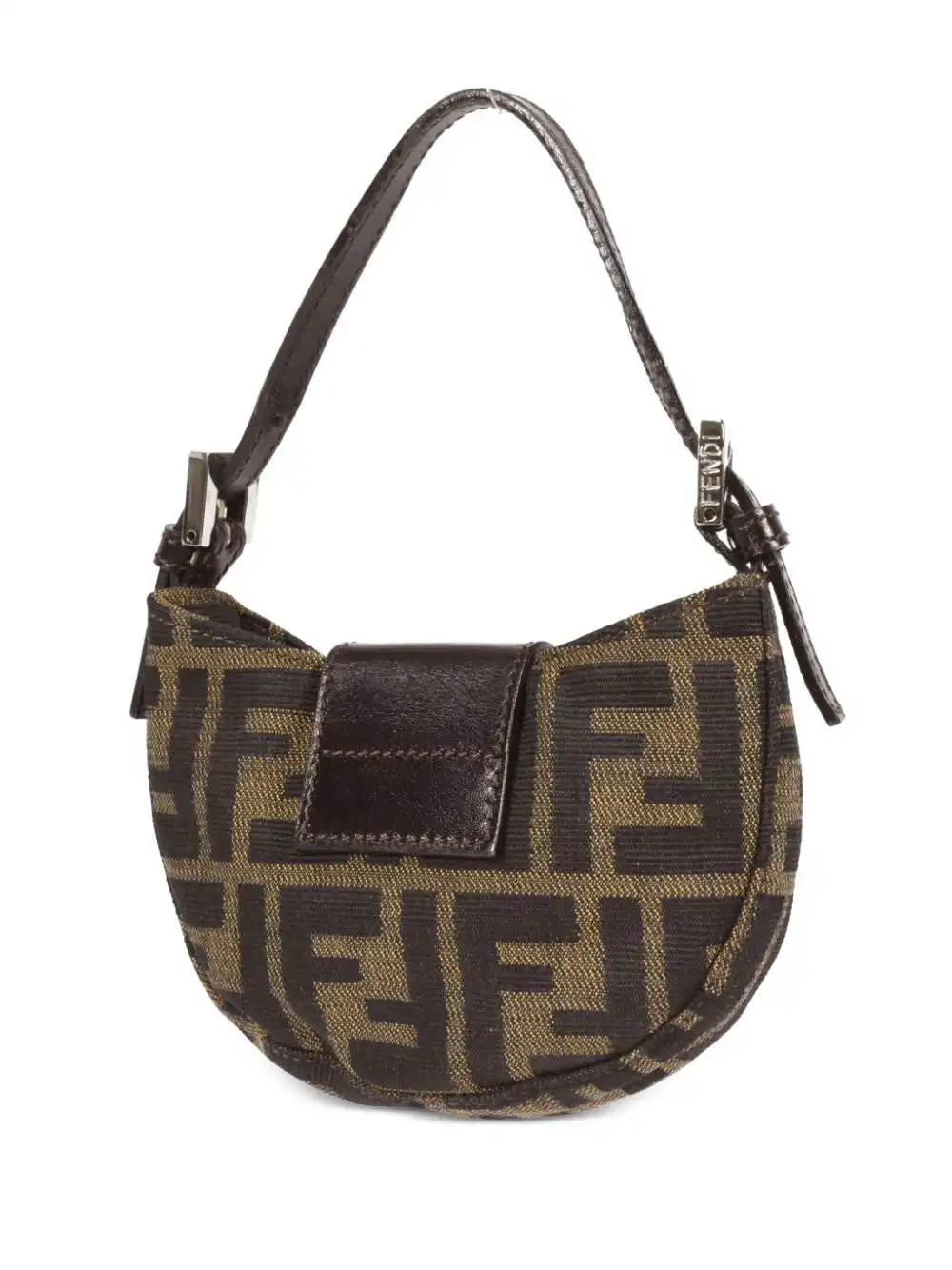 Cheap Fendi 1990-2000 Zucca mini FF plaque handbag