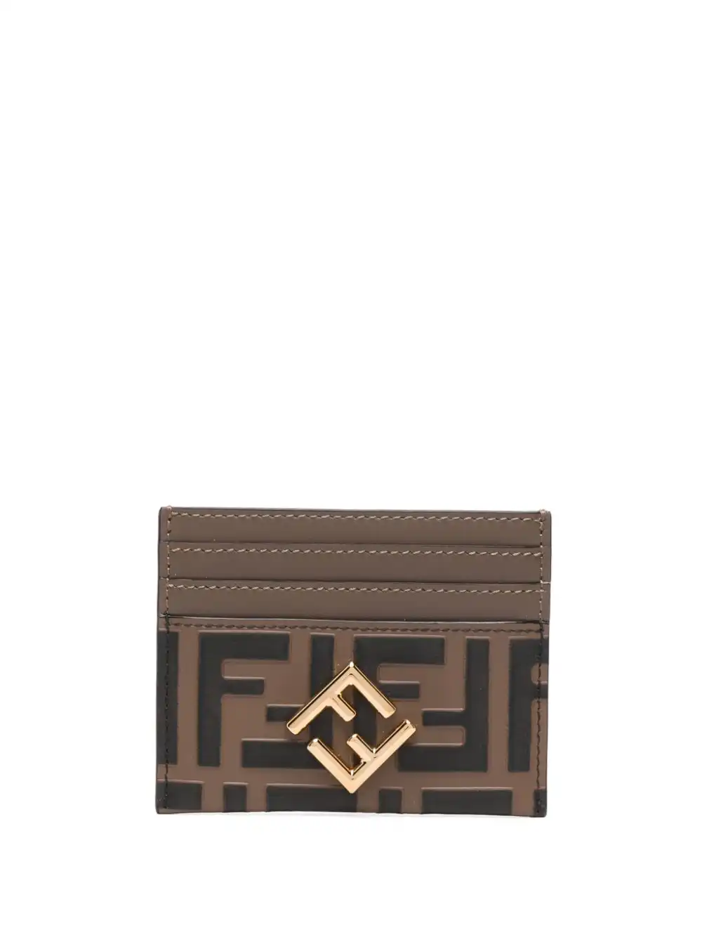 Affordable FENDI FF Diamonds leather cardholder