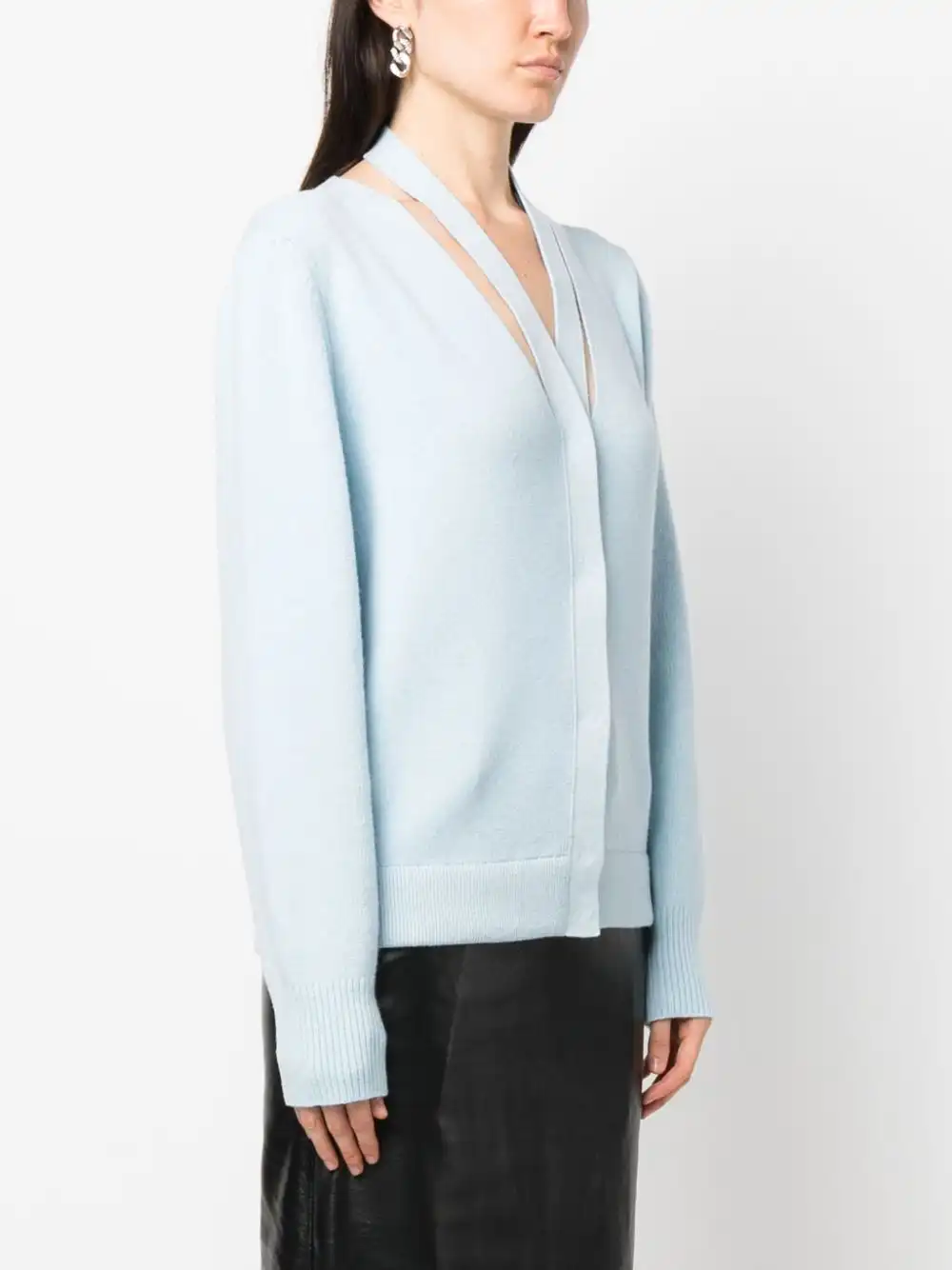 Cheap FENDI V-neck knitted cardigan