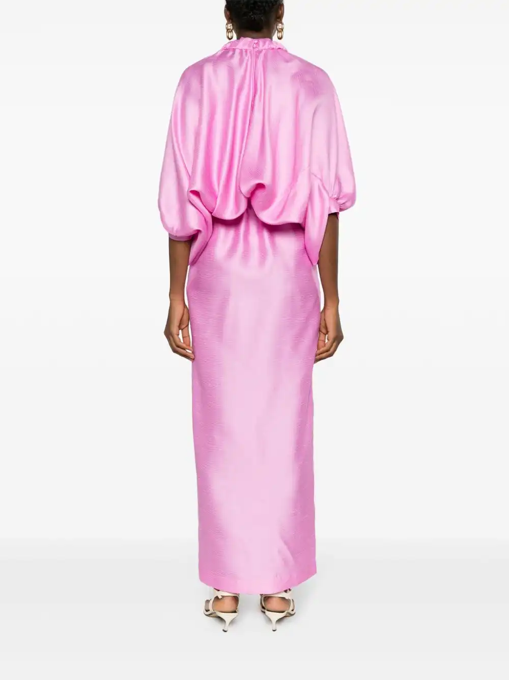 Cheap FENDI draped gazar gown