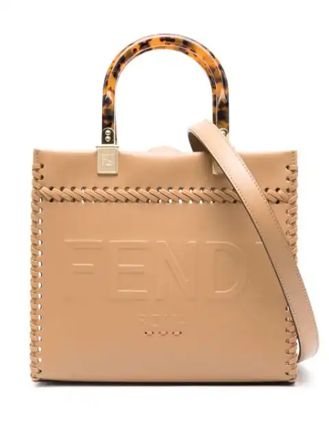 Affordable FENDI small Sunshine leather shoulder bag