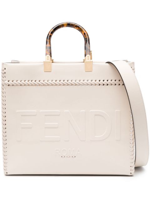 FENDI medium Sunshine leather tote bag