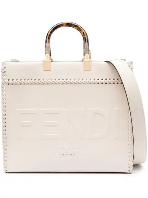 Affordable FENDI medium Sunshine leather tote bag