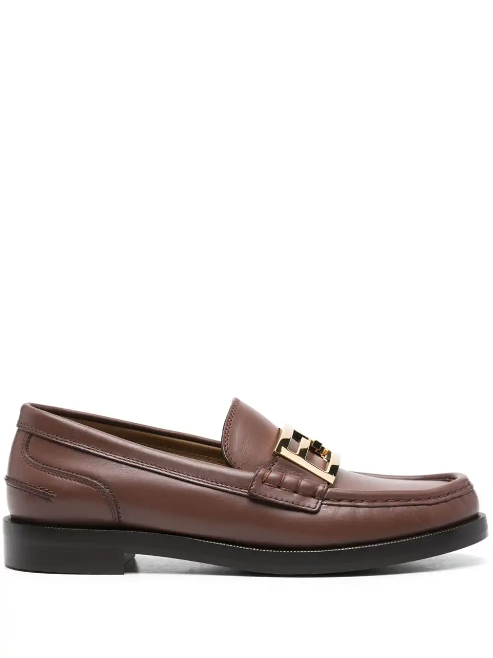 Affordable FENDI FF-logo loafers