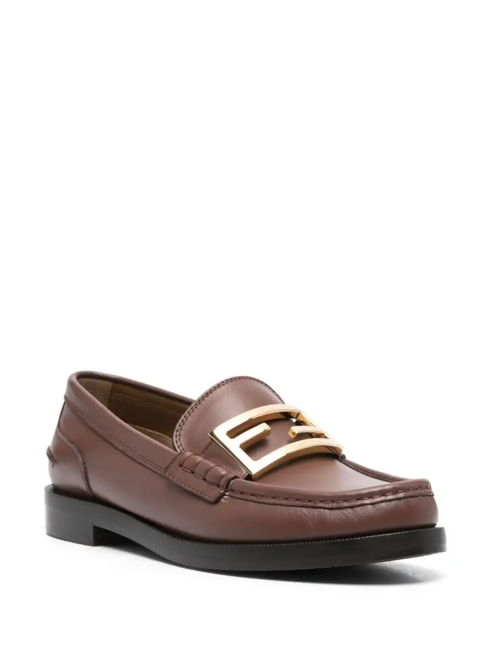 Affordable FENDI FF-logo loafers