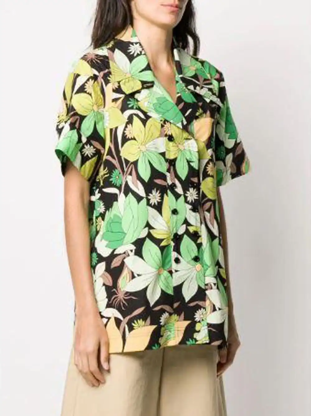 Cheap FENDI Floral Print Short Sleeve Shirt