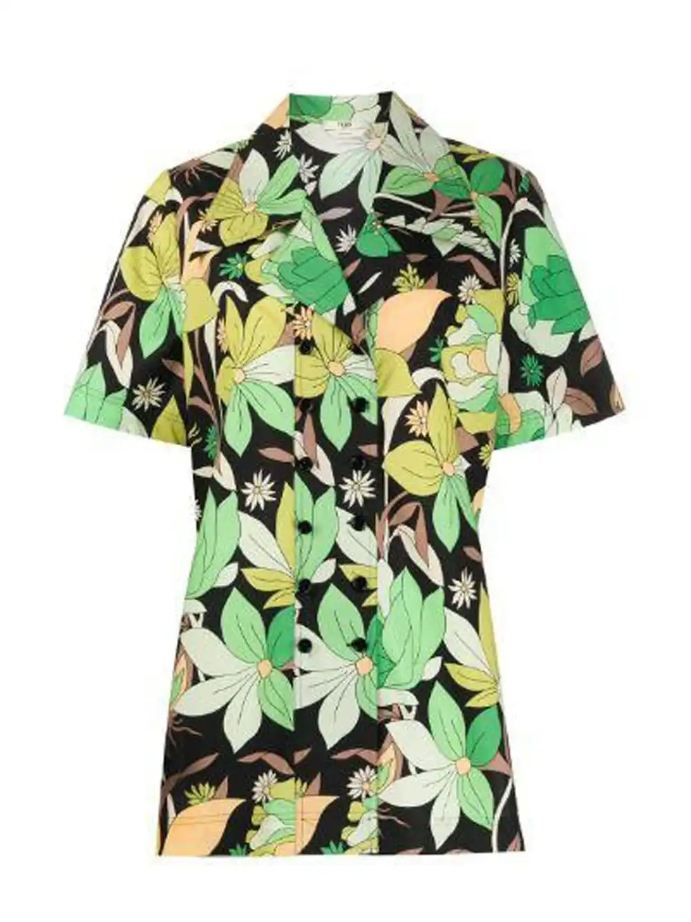 Cheap FENDI Floral Print Short Sleeve Shirt