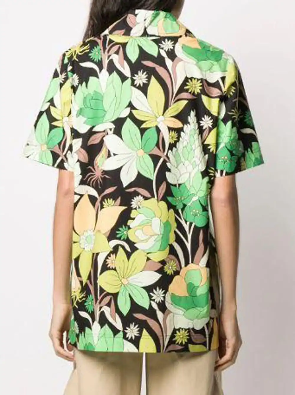 Cheap FENDI Floral Print Short Sleeve Shirt