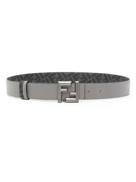 FENDI FF logo-buckle leather belt