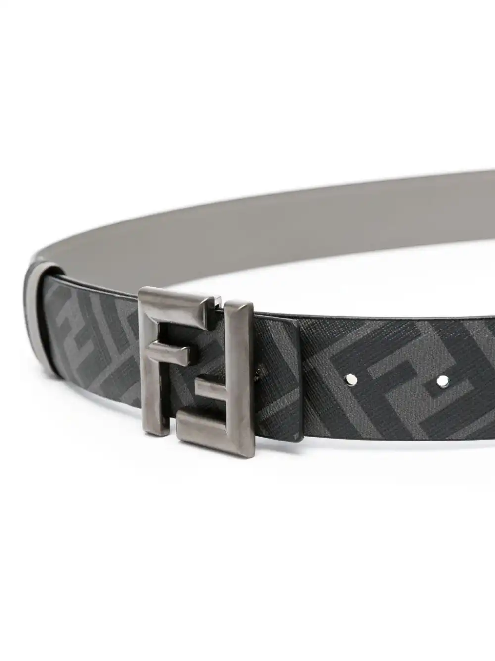 Affordable FENDI FF logo-buckle leather belt