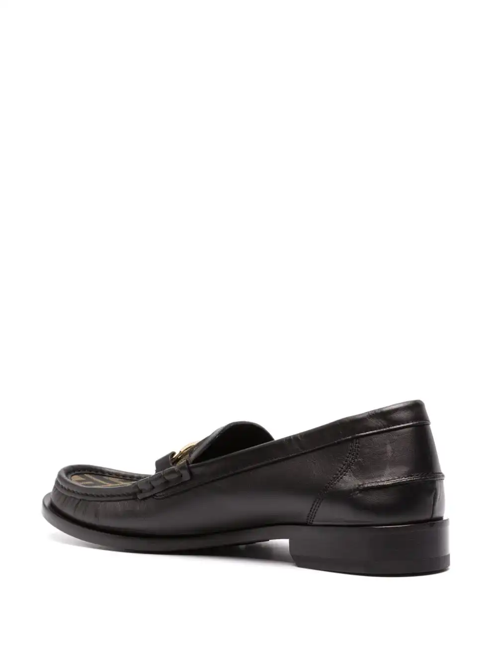 Cheap FENDI FF pattern-print panelled loafers