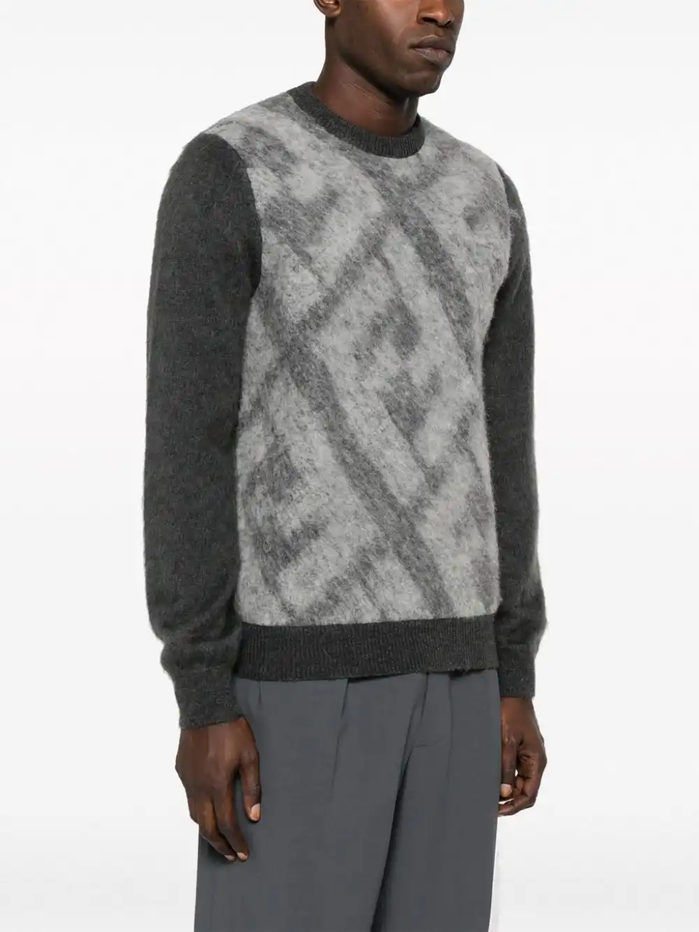 Affordable FENDI FF-motif knitted jumper