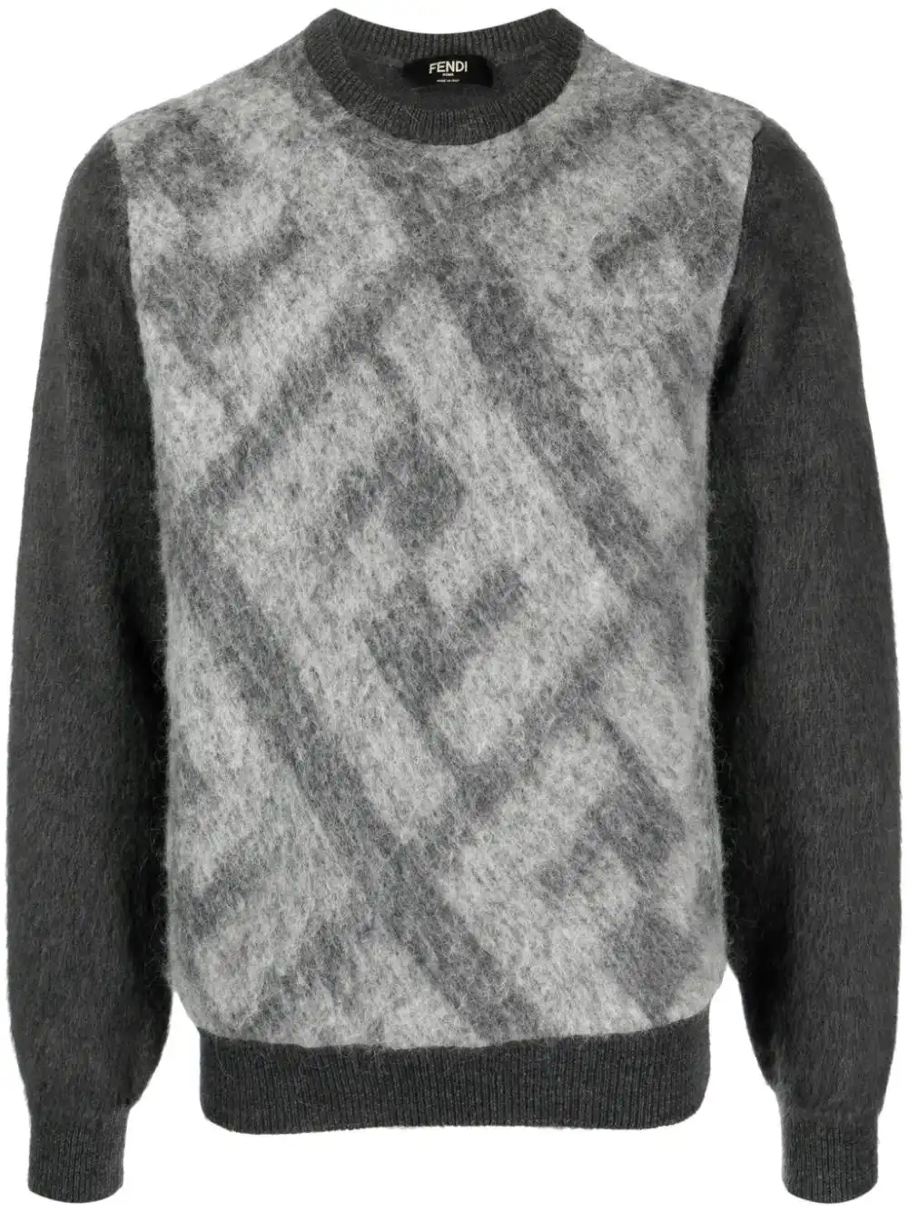 Affordable FENDI FF-motif knitted jumper