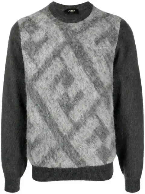 FENDI FF-motif knitted jumper