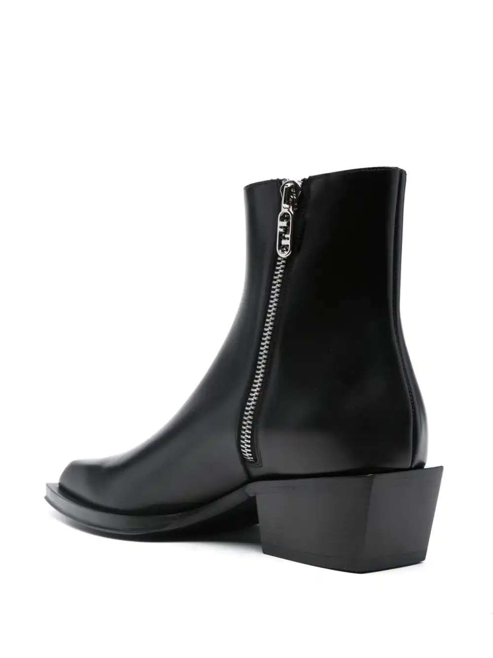 Cheap FENDI Cuban-heel leather ankle boots