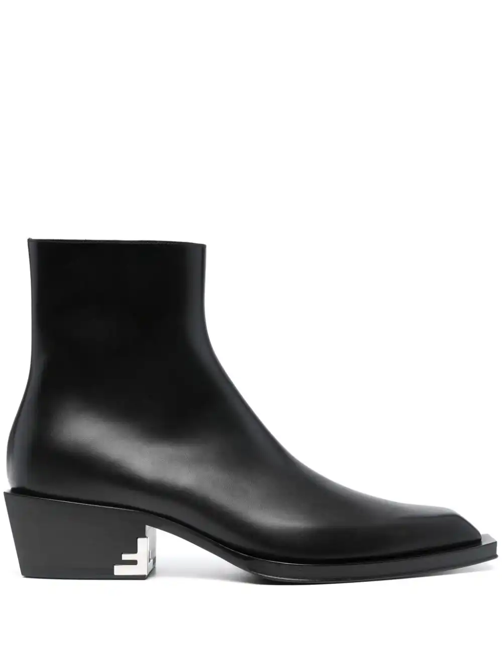 Cheap FENDI Cuban-heel leather ankle boots