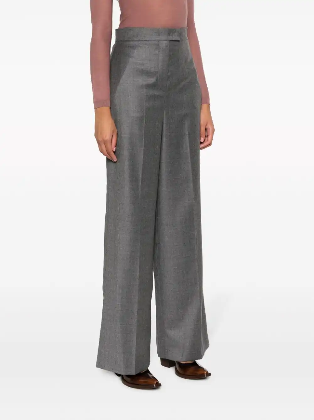 Affordable FENDI palazzo wool trousers