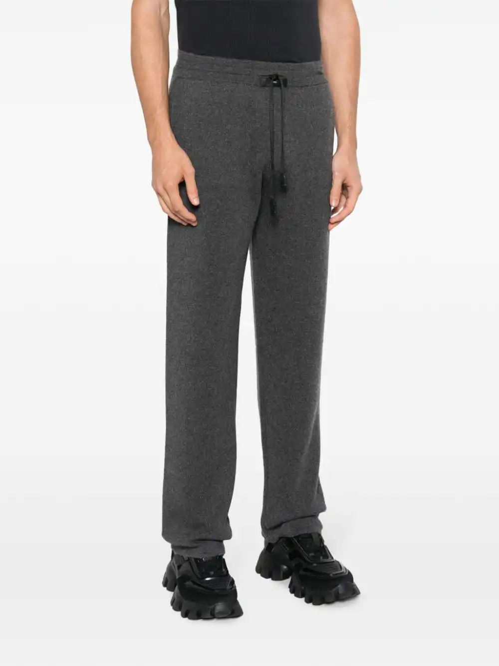 Cheap FENDI melange-effect cashmere track pants