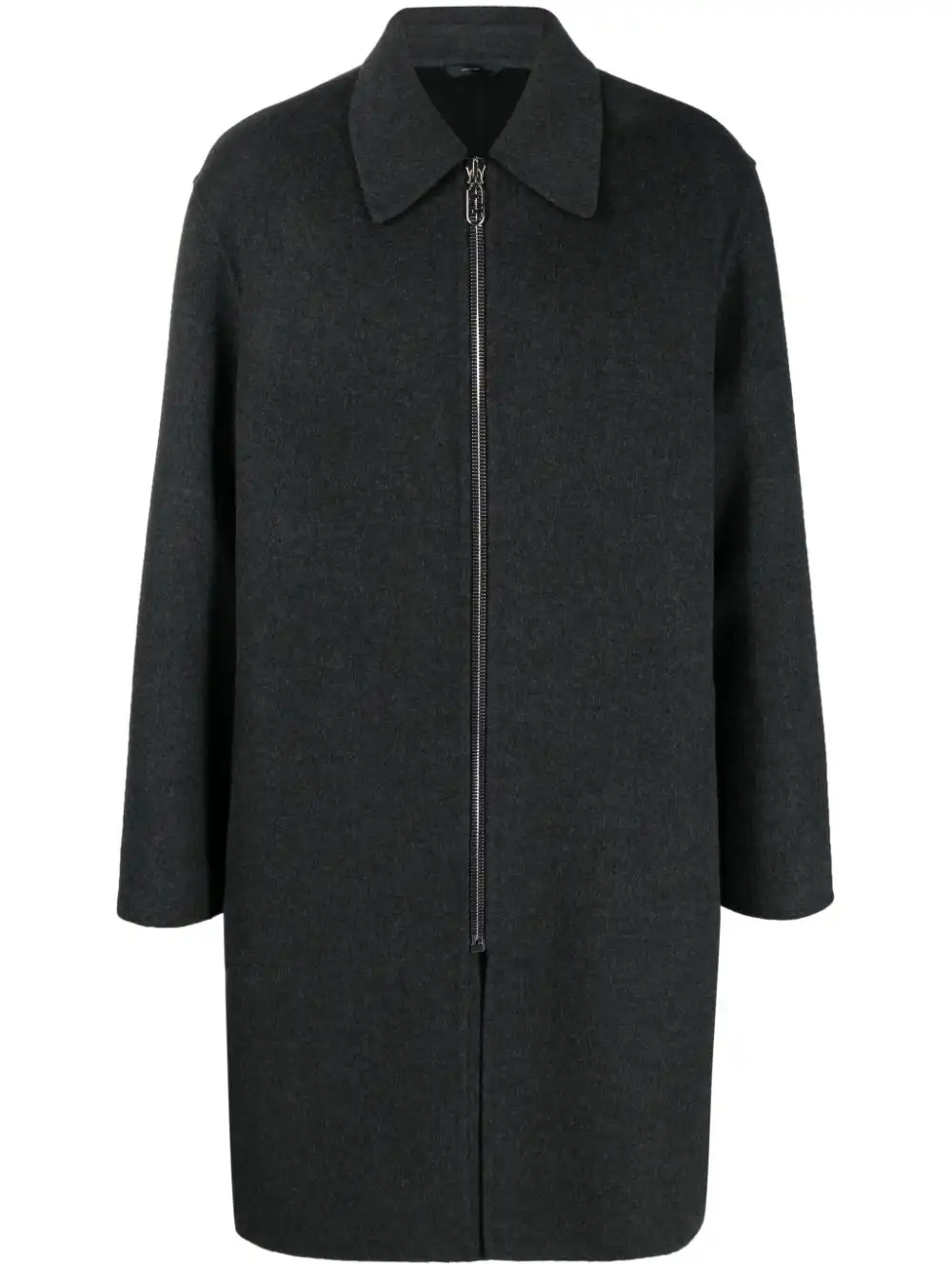 Affordable FENDI zip-up cashmere coat