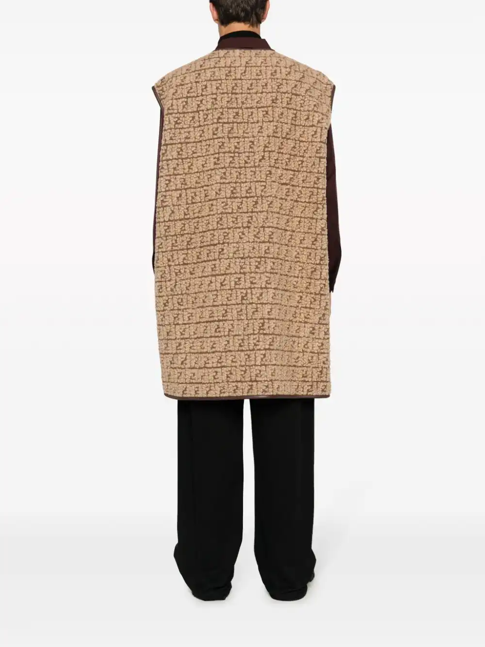 Cheap FENDI FF-monogram fleece gilet