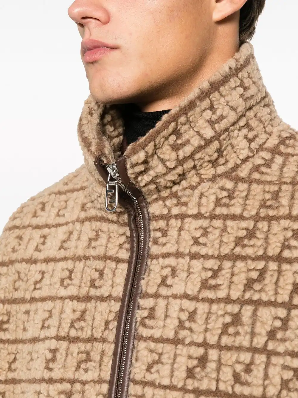 Affordable FENDI FF-monogram fleece gilet