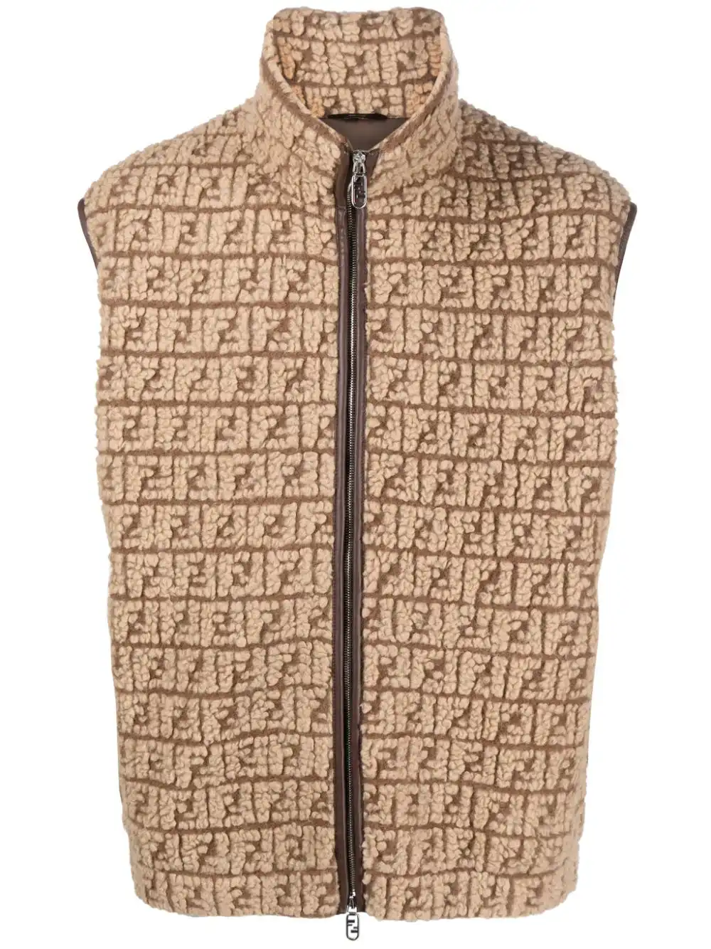 Affordable FENDI FF-monogram fleece gilet